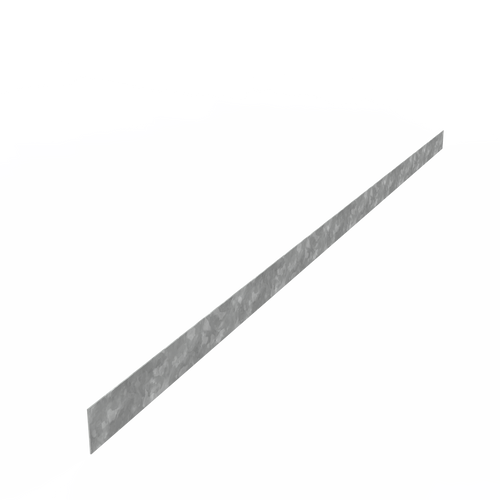 Kantstål Rak - Galvaniserat stål - 2300.00 x 2.00 x 70.00