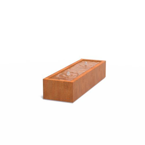 Vattenbord - Corten - 2000.00 x 600.00 x 400.00