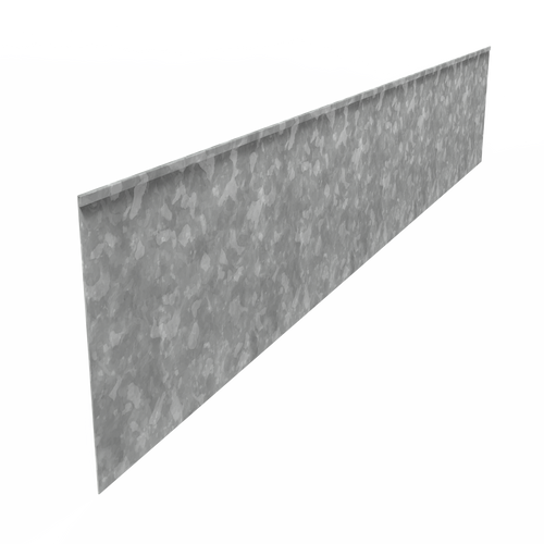 Kantstål rak - Galvaniserat stål - 2300.00 x 2.00 x 390.00