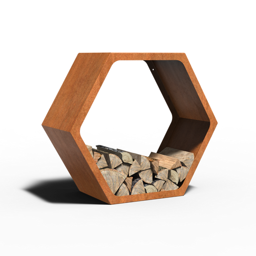 Hex - Corten - 915.00 x 400.00 x 800.00