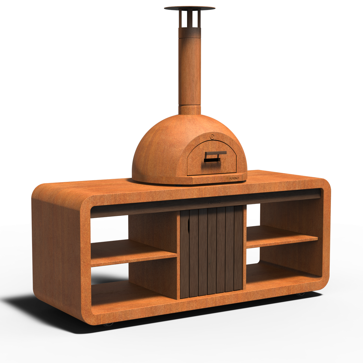 Dome - Corten - 1990.00 x 835.00 x 750.00