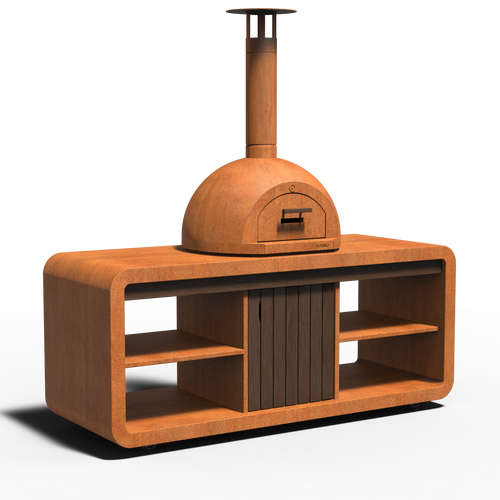 Dome - Corten - 1990.00 x 835.00 x 750.00