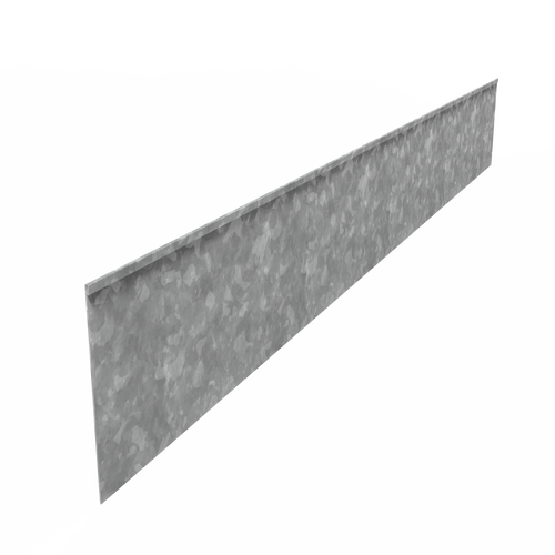Kantstål rak - Galvaniserat stål - 2300.00 x 2.00 x 290.00