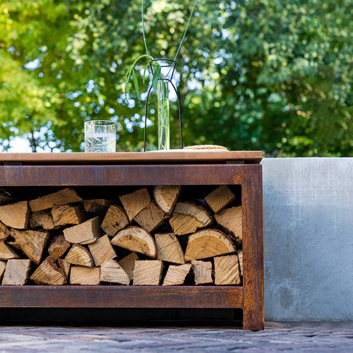 Logg Seat - Corten - 2000.00 x 400.00 x 424.00