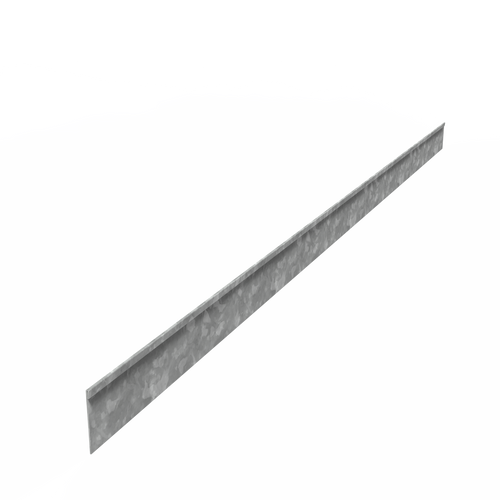 Kantstål rak - Galvaniserat stål - 2300.00 x 2.00 x 100.00
