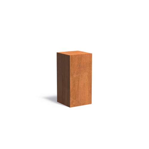 Piedestal - Corten - 500.00 x 500.00 x 1000.00
