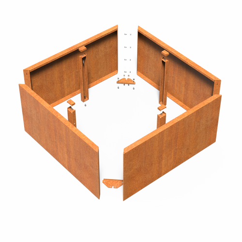 Carrez - Corten - 700.00 x 700.00 x 700.00