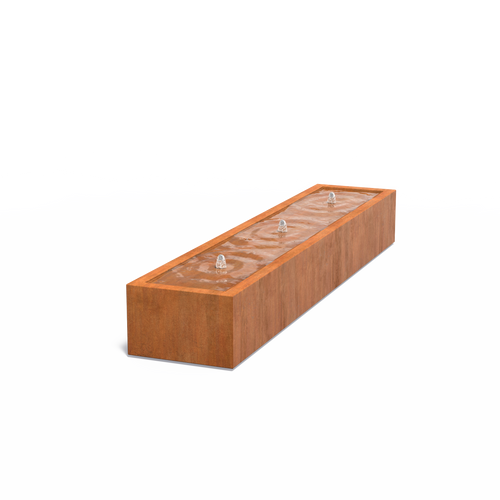 Vattenbord - Corten - 3000.00 x 600.00 x 400.00