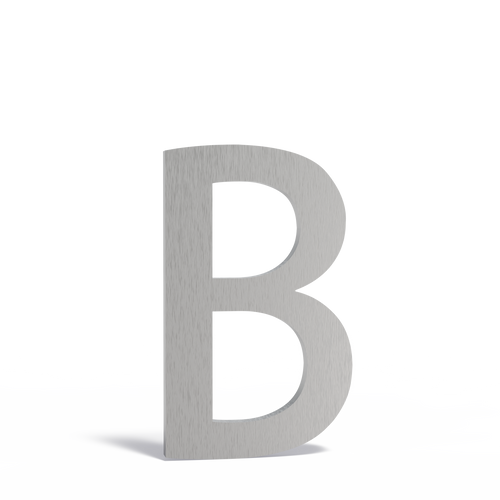 Bokstav - Rostfritt stål - 62.00 x 5.00 x 90.00