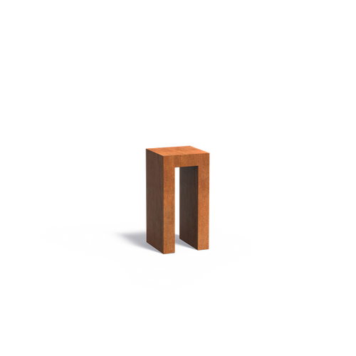 U - Piedestal - Corten - 500.00 x 500.00 x 800.00