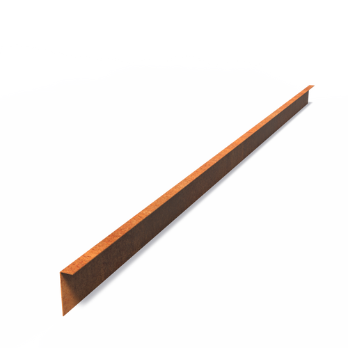 Kantstål rak - Corten - 2300.00 x 2.00 x 100.00