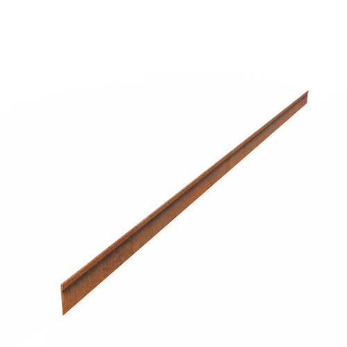 Kantstål rak - Corten - 2300.00 x 2.00 x 70.00