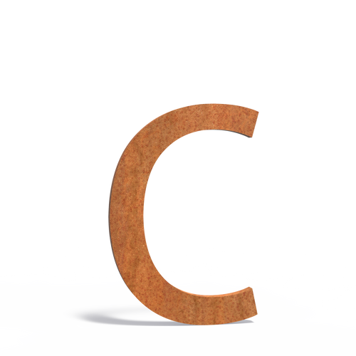 Bokstav - Corten - 55.00 x 5.00 x 90.00