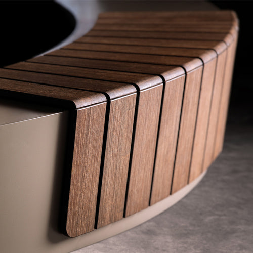 Stödmur revert bred topp - Ytterkurva - Corten - 1500.00 x 1500.00 x 500.00