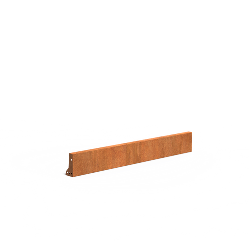 Stödmur smal topp - Corten - 1500.00 x 100.00 x 200.00