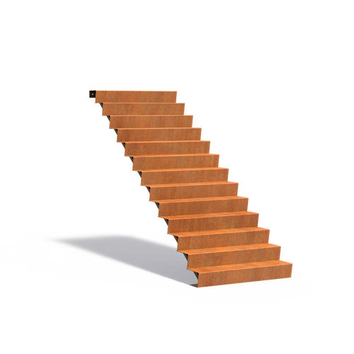 Trappa - Corten - 1250.00 x 3120.00 x 2210.00