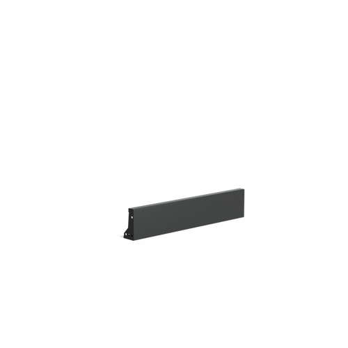 Stödmur smal topp - Aluminium - 1000.00 x 100.00 x 200.00