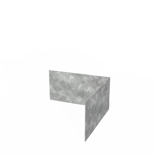 Kantstål hörna - Galvaniserat stål - 300.00 x 300.00 x 150.00