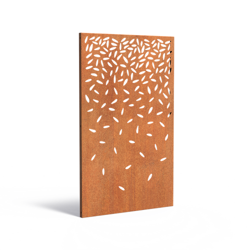 Skärmvägg abstract - Corten - 1100.00 x 50.00 x 1800.00