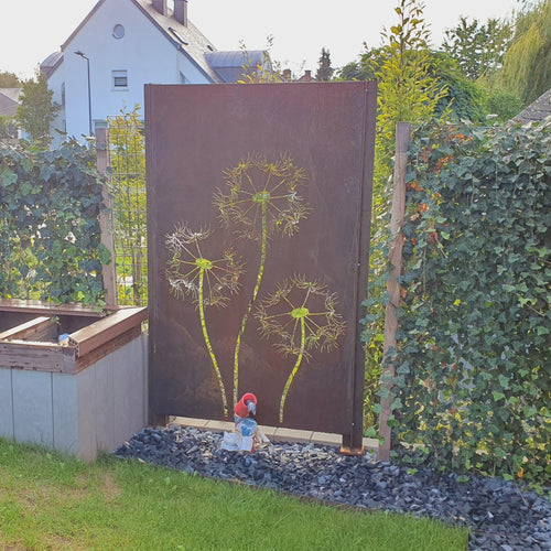 Skärmvägg natur - Corten - 1100.00 x 50.00 x 1800.00