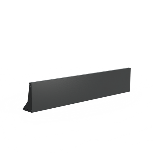 Stödmur smal topp - Aluminium - 2000.00 x 200.00 x 400.00