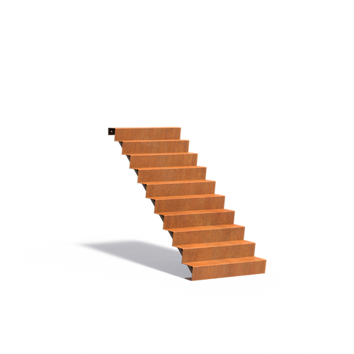 Trappa - Corten - 1000.00 x 2400.00 x 1700.00