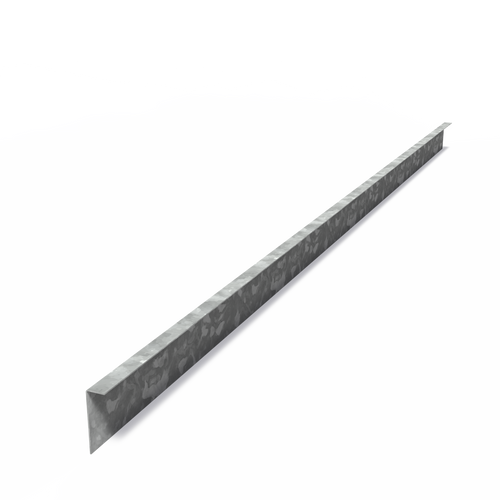 Kantstål rak - Galvaniserat stål - 2300.00 x 2.00 x 100.00