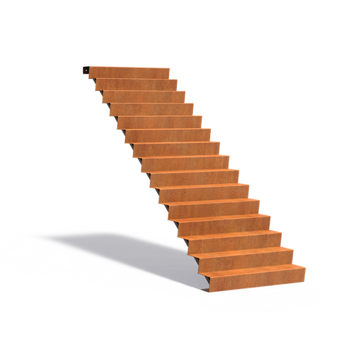Trappa - Corten - 1250.00 x 3600.00 x 2550.00