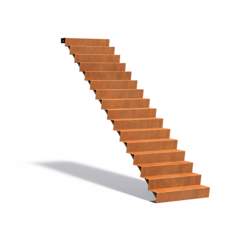 Trappa - Corten - 1000.00 x 3840.00 x 2720.00