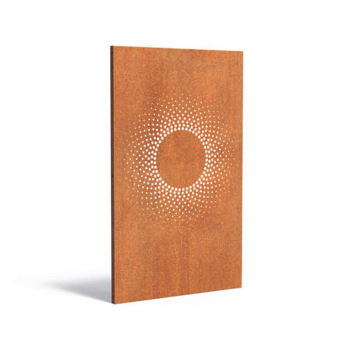 Skärmvägg abstract - Corten - 1100.00 x 50.00 x 1800.00