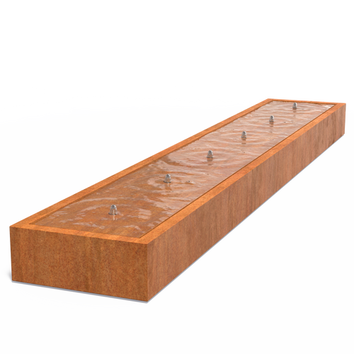 Vattenbord - Corten - 6000.00 x 1000.00 x 400.00