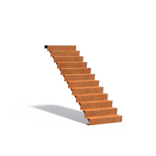 Trappa - Corten - 1000.00 x 2880.00 x 2040.00