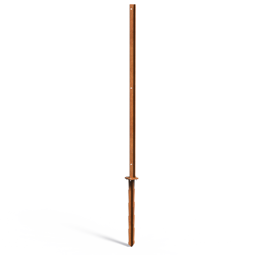 Skärmvägg mellanstolpe - Corten - 800.00 x 800.00 x 800.00
