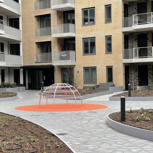 Stödmur smal topp - Ytterkurva - Corten - 1000.00 x 1000.00 x 300.00