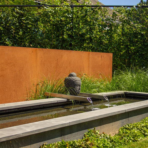 Vägg - Corten - 4000.00 x 150.00 x 2000.00