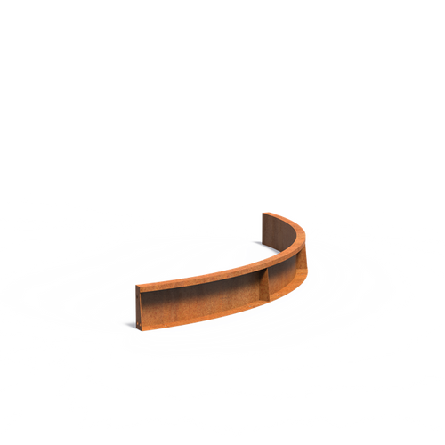 Stödmur smal topp - Innerkurva - Corten - 1500.00 x 1500.00 x 200.00
