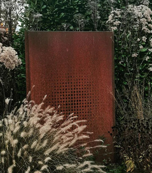 Skärmvägg abstract - Corten - 1100.00 x 50.00 x 1800.00