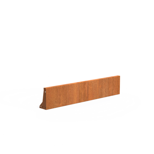 Stödmur smal topp - Corten - 1500.00 x 150.00 x 300.00