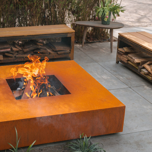 Quad - Corten - 1200.00 x 1200.00 x 280.00