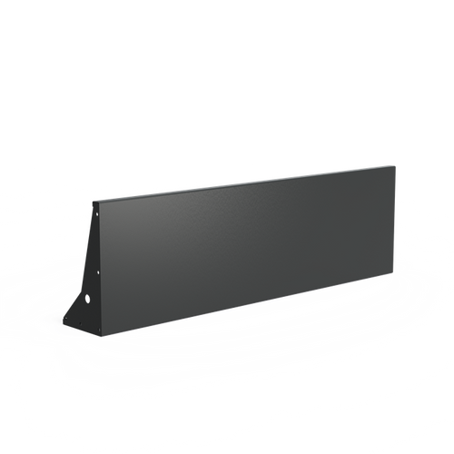 Stödmur smal topp - Aluminium - 2000.00 x 300.00 x 600.00